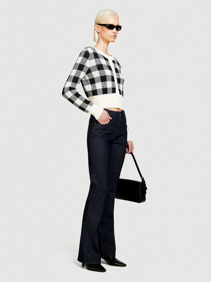 Flare fit Cannes jeans - women's bootcut & flared jeans - Dark Blue | Sisley image number 2